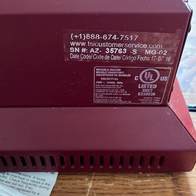 Duraflame Infrared Space Heater (Red 1 of 2)