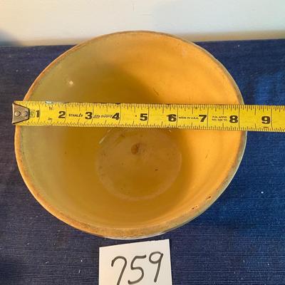 Vintage Yellow Ware Mixing Bowl