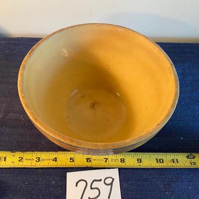 Vintage Yellow Ware Mixing Bowl