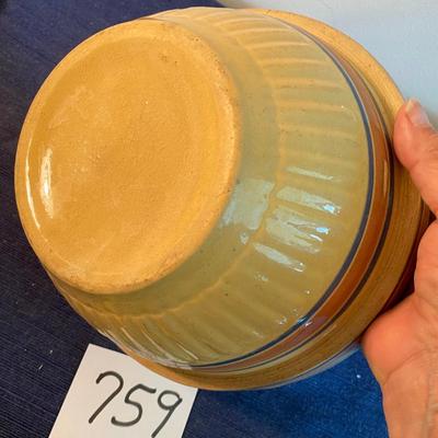 Vintage Yellow Ware Mixing Bowl