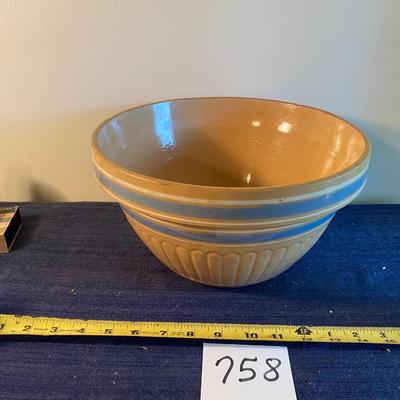 Vintage Yellow Ware Mixing Bowl