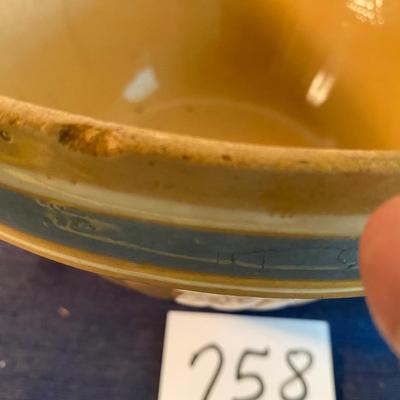 Vintage Yellow Ware Mixing Bowl