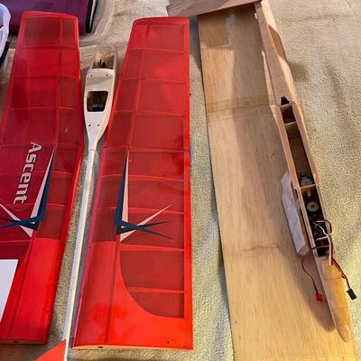 230 GROUP OF PARTIALLY BUILT RC MODEL AIRPLANES