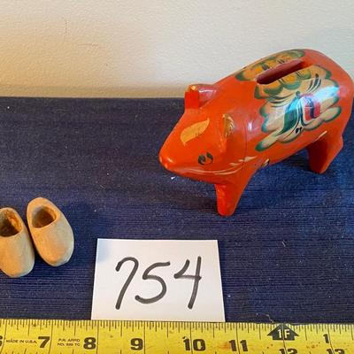 Swedish Dala Piggy Bank