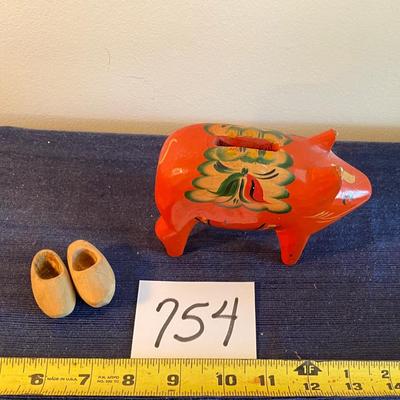 Swedish Dala Piggy Bank
