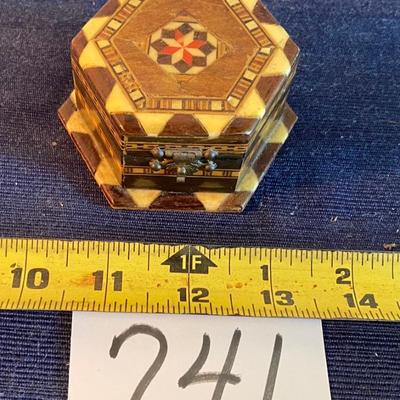 Vintage Inlaid Marquetry Box