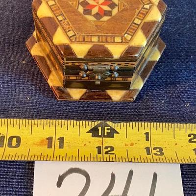 Vintage Inlaid Marquetry Box