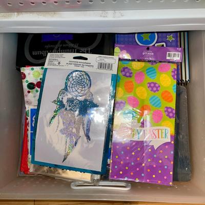 239 PLASTIC BINS & STAND CRAFTS STORAGE