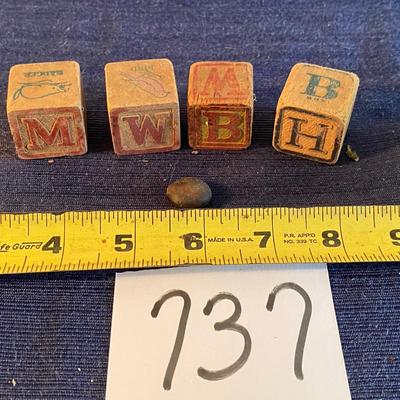 Small Vintage Toy Blocks