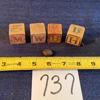 Small Vintage Toy Blocks
