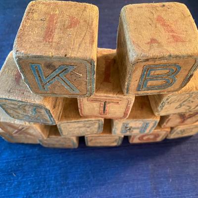 Large Vintage Toy Blocks