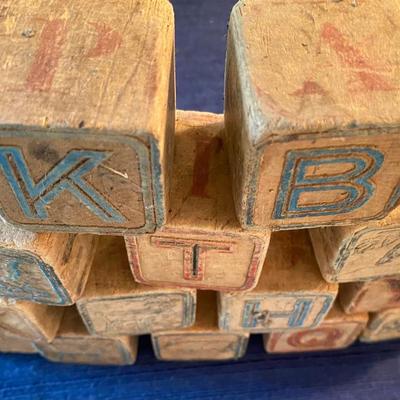 Large Vintage Toy Blocks