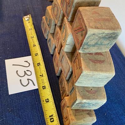 Large Vintage Toy Blocks