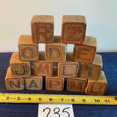 Large Vintage Toy Blocks