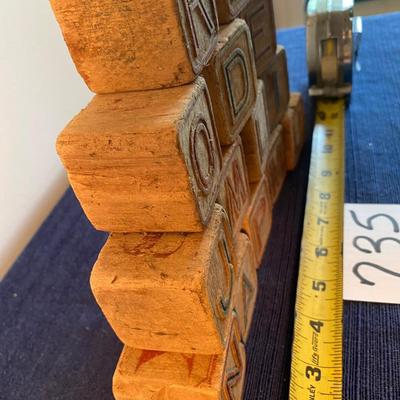 Large Vintage Toy Blocks