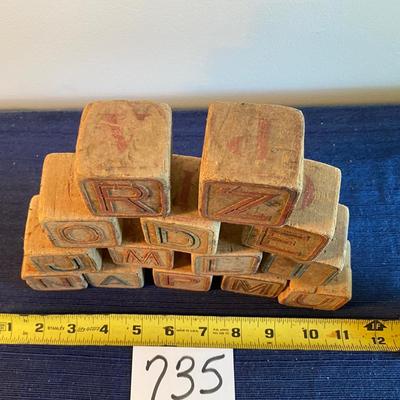 Large Vintage Toy Blocks
