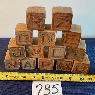 Large Vintage Toy Blocks