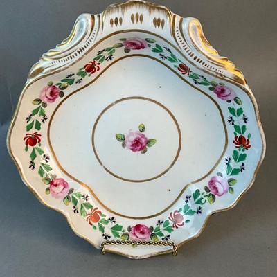 1200 Antique Royal Crown Derby Bowl with Limoges Pedestal Bowl