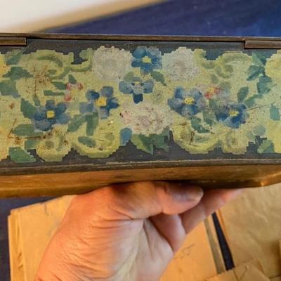 Antique Metal Candy Box