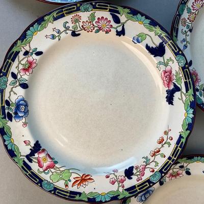 1203 Set of 12 Antique Copeland Spode Plates