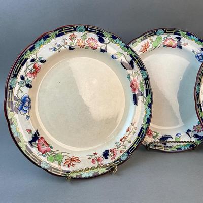 1203 Set of 12 Antique Copeland Spode Plates