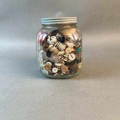 1204 Jar of Antique Buttons