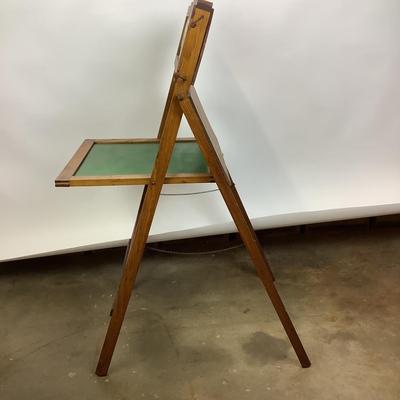 1207 Vintage 1940's Childs Blackboard/ Scroll Chalkboard