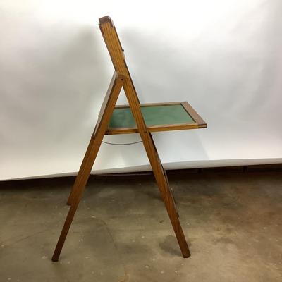 1207 Vintage 1940's Childs Blackboard/ Scroll Chalkboard