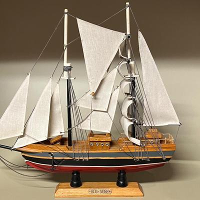 Blue Nose Decorative Ship- 15” x 15”