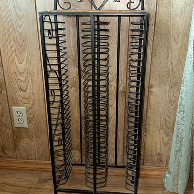 244 METAL CD RACK 38" TALL.