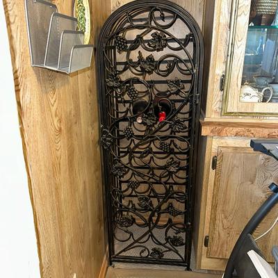 248 METAL WIRE WINE RACK WITH DOOR 48" TALL