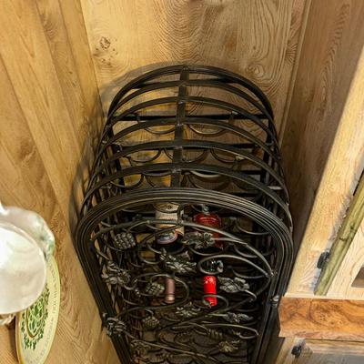 248 METAL WIRE WINE RACK WITH DOOR 48" TALL