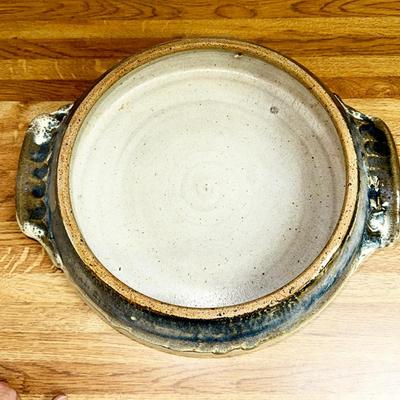 254 HAND THROWN COVERED CASSEROLE POTTERY