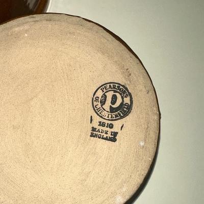 261 PEARSON POTTERY 4 INDIVIDUAL COVERED BOWLS ENGLAND