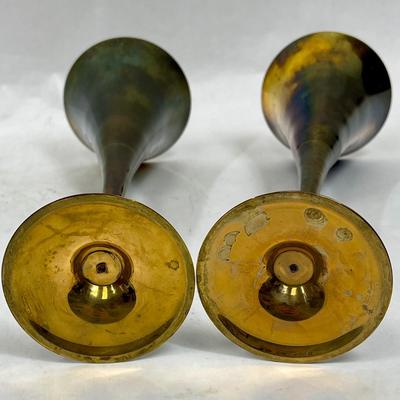 Silver Plated Brass Champagne Toasting Flutes