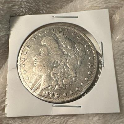 1883 P MORGAN U S COIN 1$ silver VF