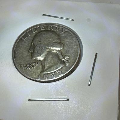 1952 P GEORGE WASHINGTON QUARTER XVF