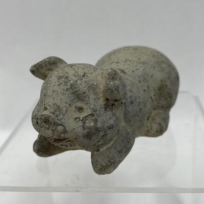 Small Concrete Piglet Garden Art Statue