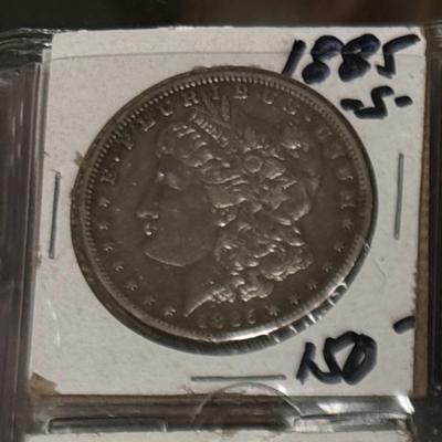 1885 S Morgan XVF U S COIN 1$