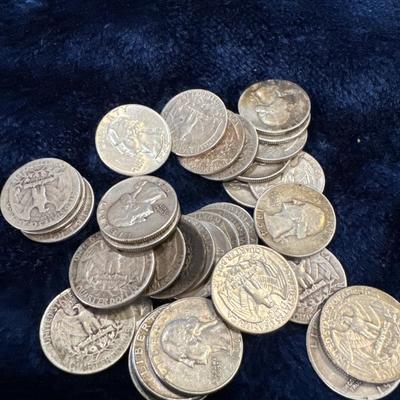 Lot of 40 pre 1965 GEORGE WASHINGTON QUARTERS