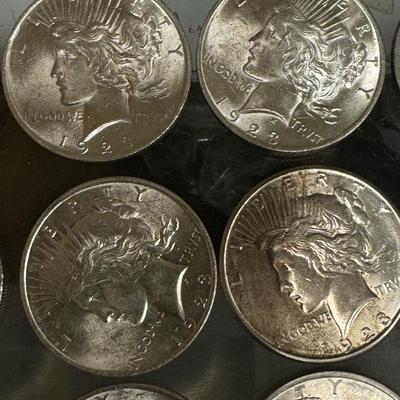 See pics Lot of 40 Peace Dollars U S COIN