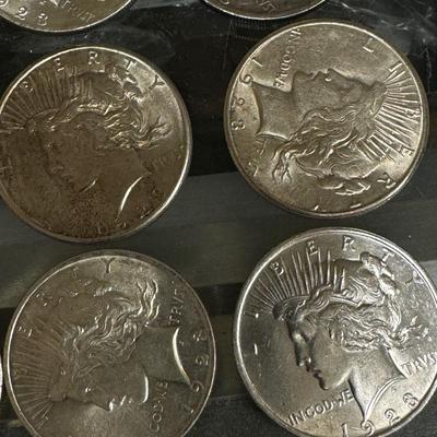 See pics Lot of 40 Peace Dollars U S COIN