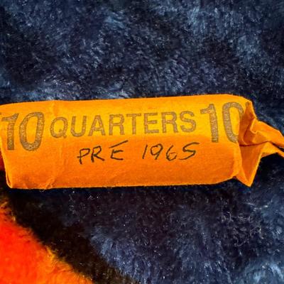 Pre 1965 roll of Quarters George Washington silver