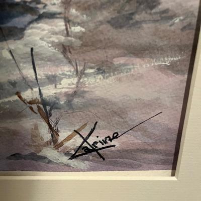 Three Signed Watercolor Paintings (LR-MG)