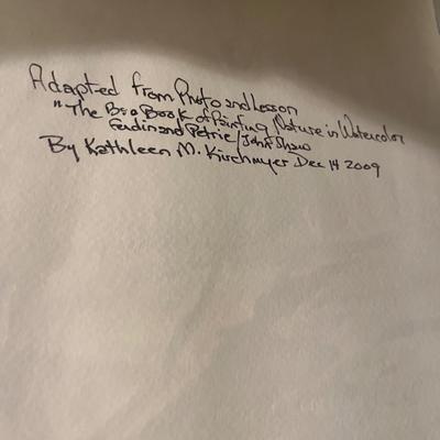 Three Signed Watercolor Paintings (LR-MG)