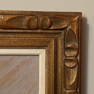Grodensky Signed Oil Painting in Ornate Frame (GB2-RG)