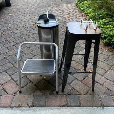 Industrial Stool, Stainless Steel Kitchen Garbage Can, Step Stool & More (G-MG)