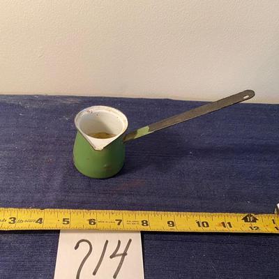 Vintage Green Emanuel Ware Butter Ladle