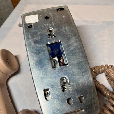 Antique wall phone & scale