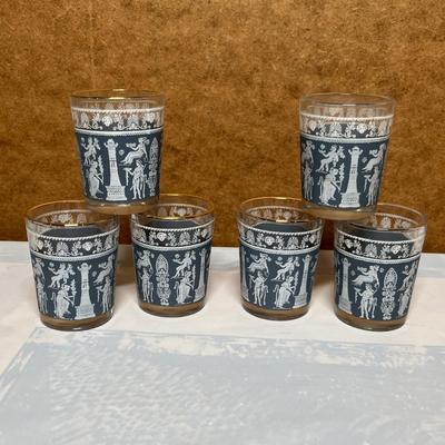 Greek style Jasperware Shot glasses